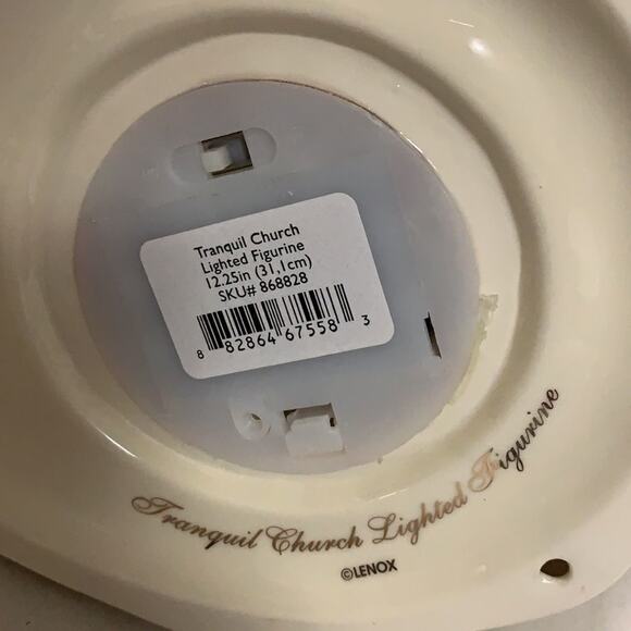 NWT TRANQUIL CHURCH LIGHTED FIGURINE 12.25 IN‎ - Picture 4 of 8